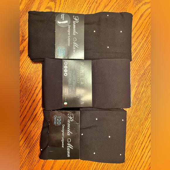 Bundle of (3) pairs of Pamela Mann Designer Tights 120 Denier - Picture 4 of 5